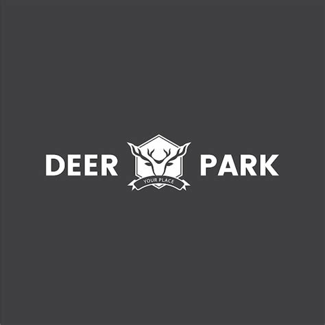 Premium Vector | Deer park logo