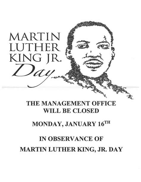 Office Closed for Martin Luther King Jr. Day 2023 - Warminster Heights
