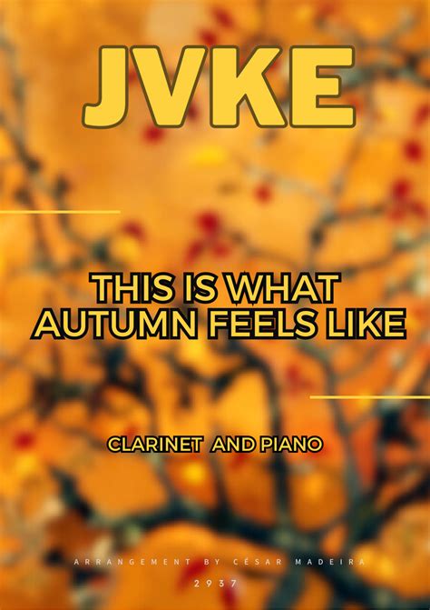 This Is What Autumn Feels Like (arr. César Madeira) by Jvke Sheet Music ...