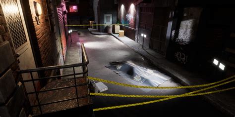 Alleyway Crime Scene [UE4] — polycount