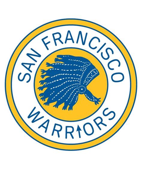 San Francisco Warriors Primary Logo (1963) - A blue Indian headdress in ...