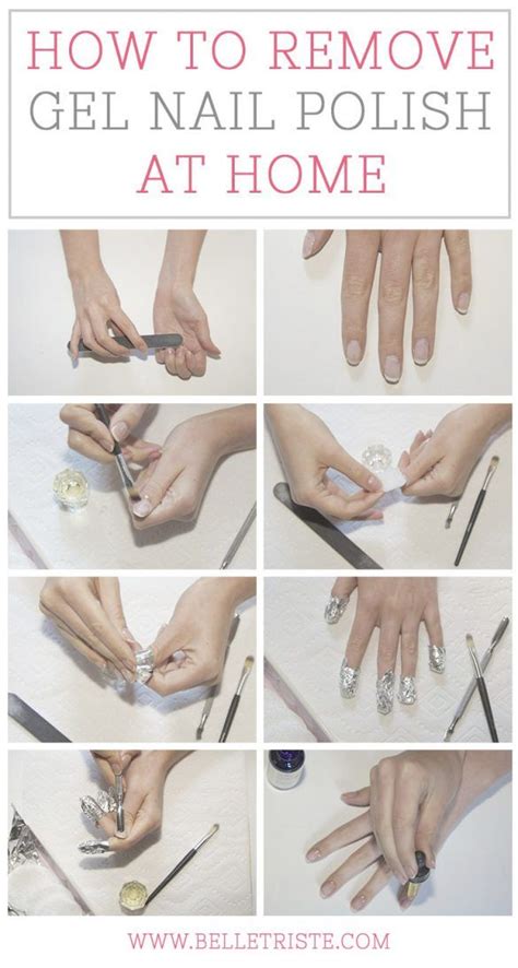 How to remove gel nail polish at home (With images) | Gel nail removal, Take off gel nails ...