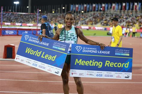 Sha'Carri Richardson takes the Women's 100 meters in Doha DL with a ...