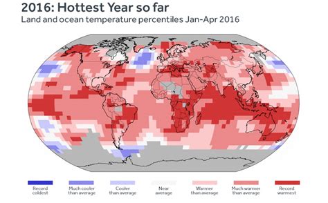 TCN | With April temps, 2016 stays on track to be Earth’s hottest year ...