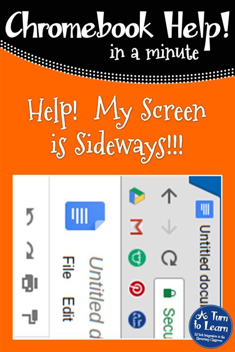 Chromebook Help - My Screen is Sideways Teacher Technology, School Technology, Educational ...
