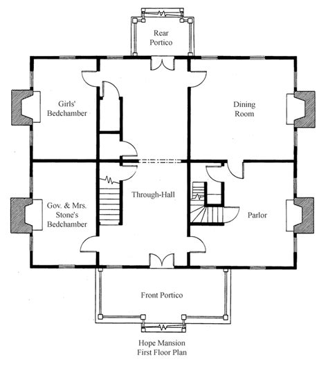 Floor Plans - Historic Hope Plantation, Windsor, NC Museum