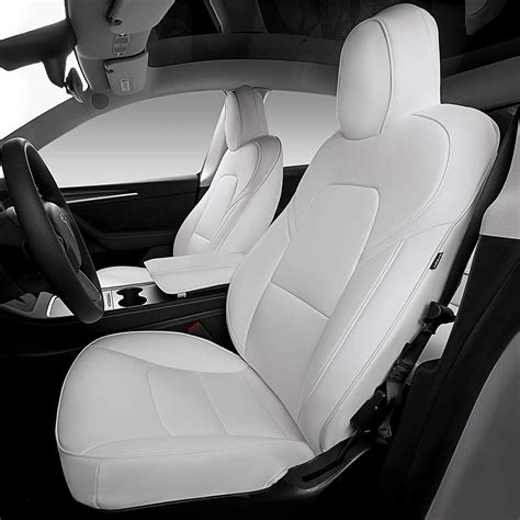 Tesla Model 3 / Tesla Model Y seat covers are made of premium Nappa leather and are designed to ...