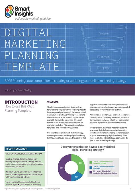 Free digital marketing plan template - Smart Insights