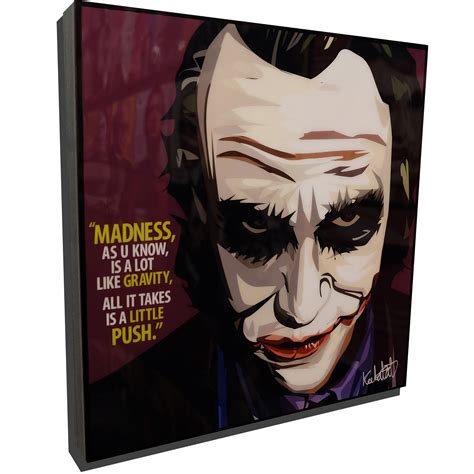 Heath Ledger Joker Poster "Madness, as u know..." - Infamous Inspiration