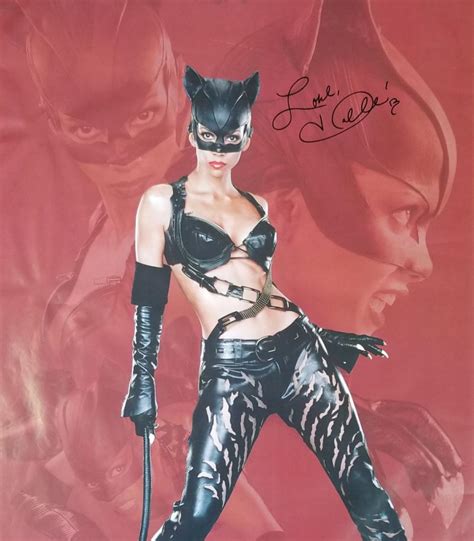 Lot - catwoman halle berry hand signed movie poster