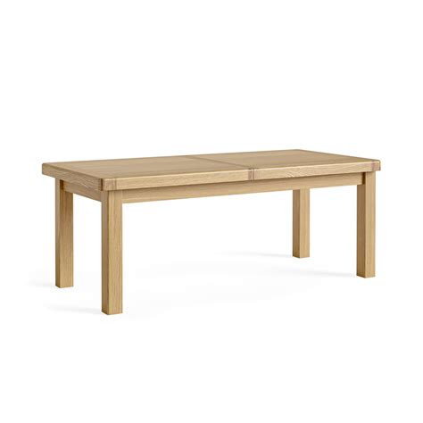 Oak Shire Large Ext Dining Table | Self Assembly | Oak World