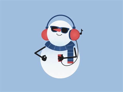 Dancing Snowman by Ryan Selvy on Dribbble