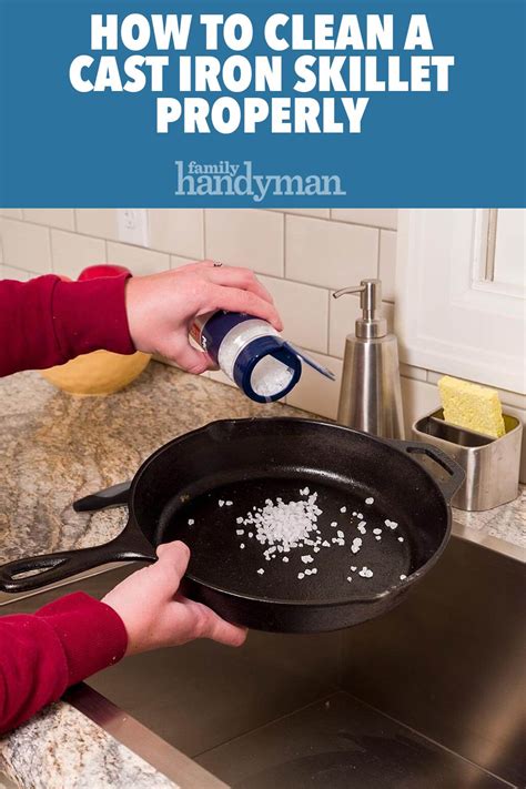 How to Clean a Cast Iron Skillet Properly Deep Cleaning Hacks, Daily Cleaning, Quick Cleaning ...