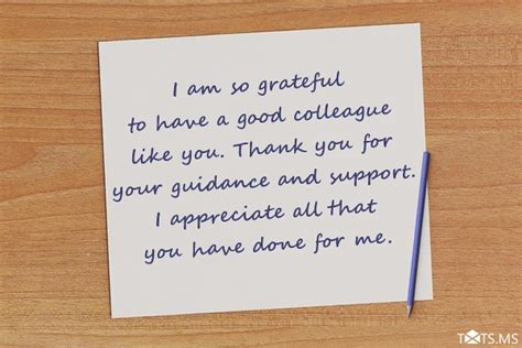 Thank You Messages For Colleagues - Webprecis