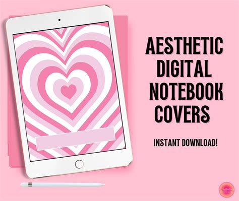 Aesthetic Notebook Cover Digital, Goodnotes Cover, Digital Notebook ...