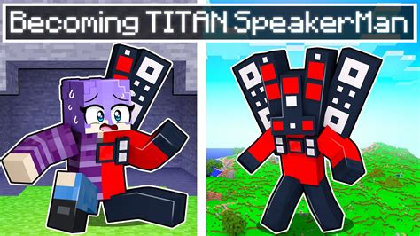 Becoming TITAN SPEAKER Man in Minecraft! - YouTube