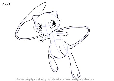 Learn How to Draw Mew from Pokemon (Pokemon) Step by Step : Drawing ...