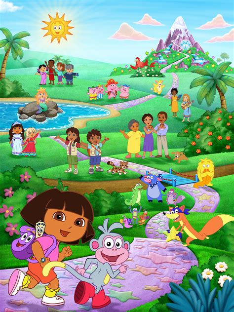 dora the explorer all characters - Clip Art Library