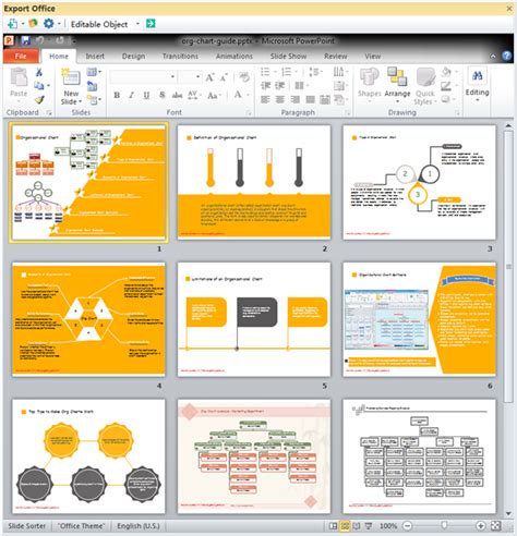 Mind Map Guide PPT Template | Organization chart, Org chart, Powerpoint examples