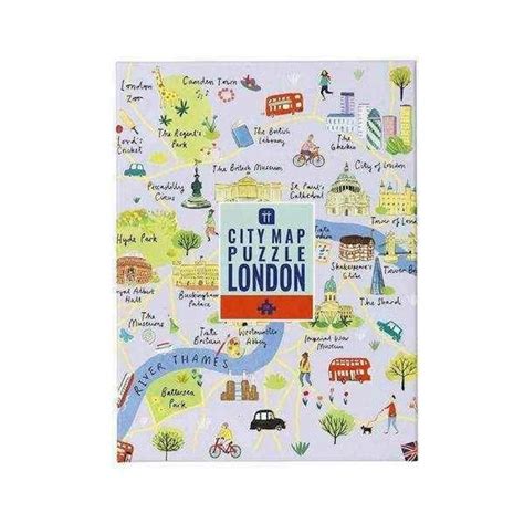 250 London Map Jigsaw Puzzle, Lockdown Gift, Birthday Gift, London Memory Gift, Christmas Gift ...