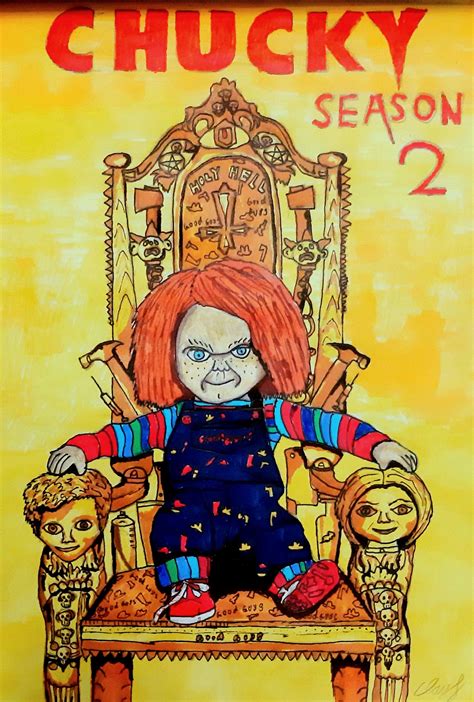 Chucky season 2 poster drawn by me : r/Chucky