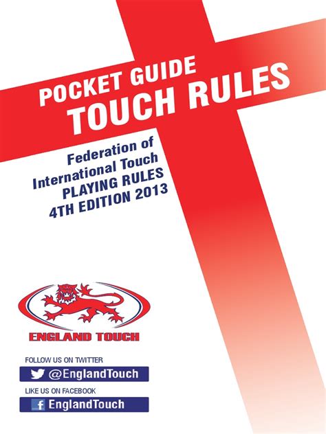 Referees Pocket Guide Touch Rules | PDF | Touchdown | Rules