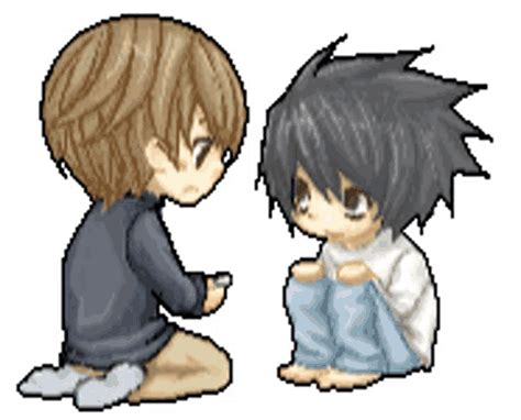 L Lawliet Chibi Sticker - L Lawliet Chibi - Discover & Share GIFs