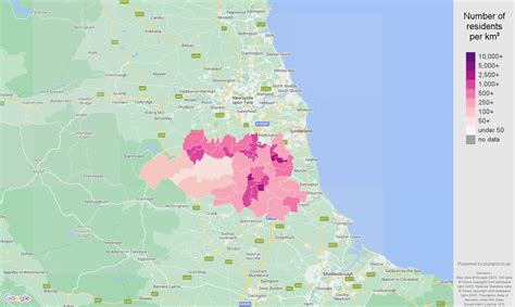 Durham population stats in maps and graphs.