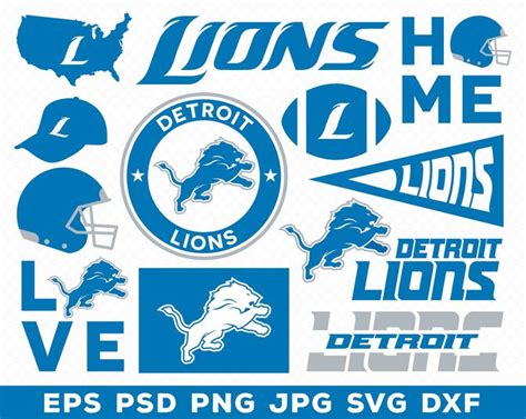 Free 257 Silhouette Detroit Lions Svg SVG PNG EPS DXF File