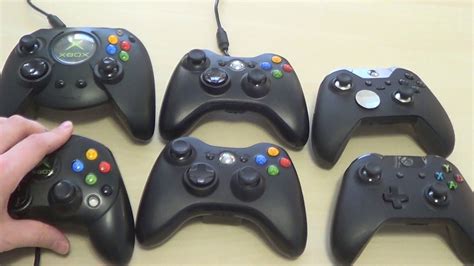 Evolution of Xbox Controllers. From Left to right* Top Row: Original ...