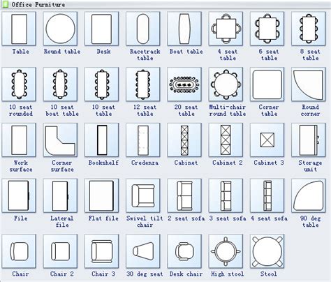 Office Layout Symbols