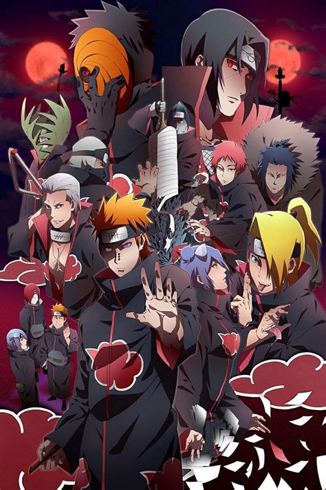 Buy OUJI Anime Poster Naruto Poster Akatsuki Canvas Art Poster and Wall Art Picture Print Modern ...