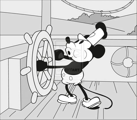 Mickey Mouse Steamboat Willie Vector By Solzii On Deviantart | Mickey ...