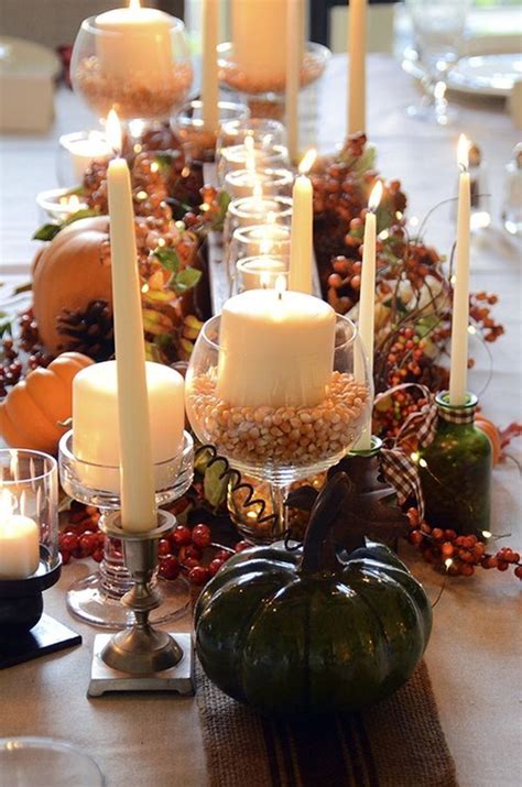 30 Festive Fall Table Decor Ideas! Fall Table Settings, Thanksgiving Table Settings ...