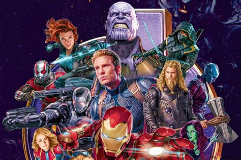 Avengers Endgame Cast and Character 4K wallpaper download