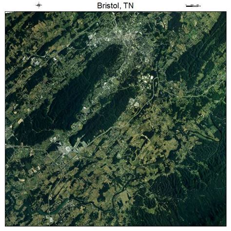 Aerial Photography Map of Bristol, TN Tennessee