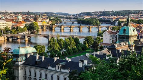 Prague, Czech Republic, city, Vltava river, bridges, houses wallpaper | travel and world ...