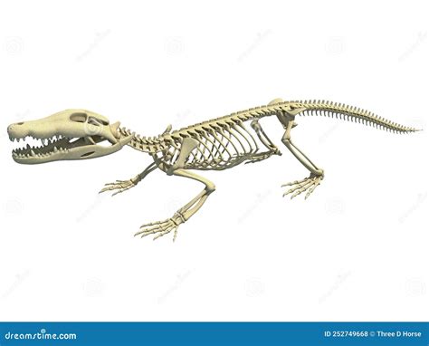 Crocodile Skeleton, Vintage Illustration | CartoonDealer.com #163218040