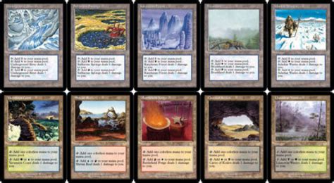 All Ten 10 Rare Dual Pain Lands Painland English Magic MTG Commander EDH Mana | eBay