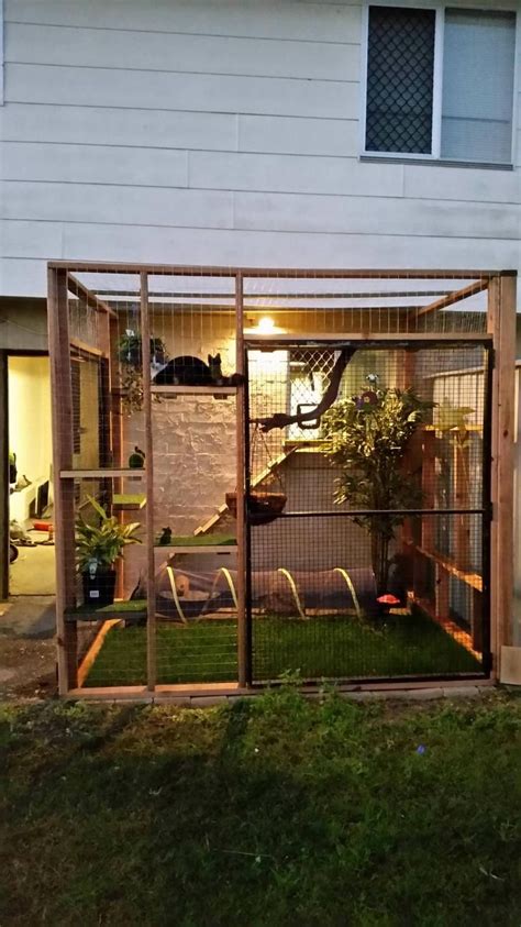 Catio for our indoor kitty | Animal room, Parque para gato, Casas do gato