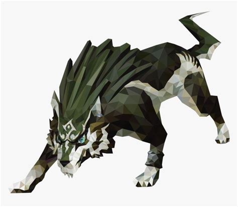 Drawing Polygons Wolf - Twilight Princess Link Wolf Form, HD Png Download , Transparent Png ...