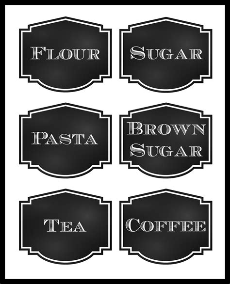 Reorganized Simplicity: FREE Printable: Chalkboard Style Pantry Labels ...