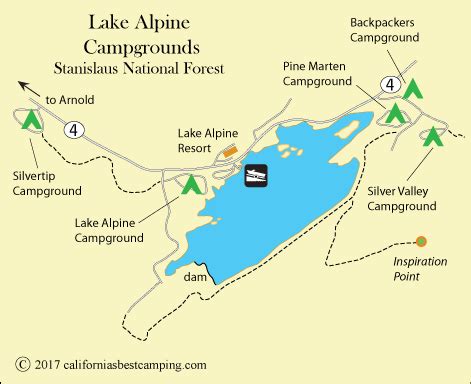 Lake Alpine Campground - Stanislaus National Forest - California's Best ...