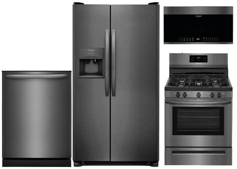 Frigidaire Kitchen Appliance Package with Gas Range - Black Stainless Steel | RC Willey ...