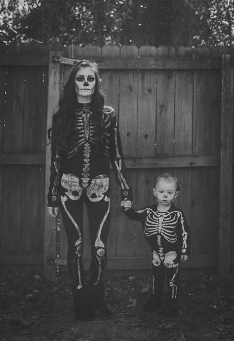 Skeleton Halloween Costume. DIY costume. Mother and son costume | Best ...