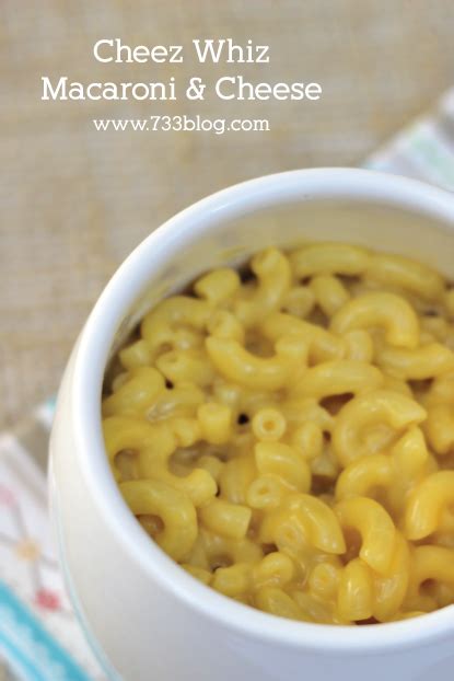 How to make macaroni and cheese using cheez whiz – Artofit