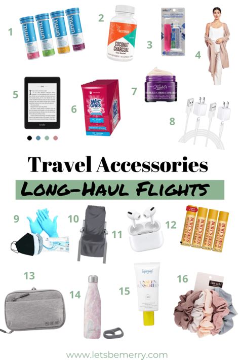 My Favorite Travel Accessories for Long-Haul Flights - Let's Be Merry