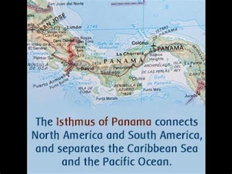 Isthmus Of Panama On Map - Maping Resources