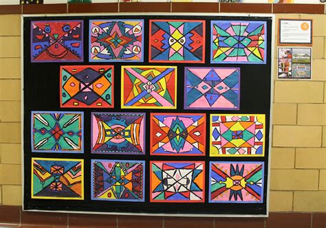 ndebele designs | African art projects, Africa art, Elementary art projects