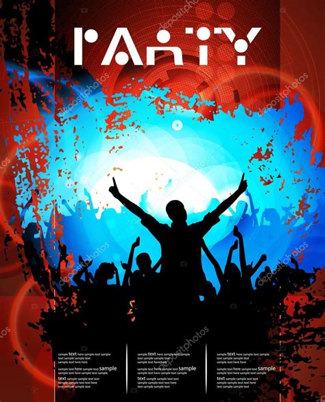 Dancing background party Stock Vector by ©zeber2010 13596198